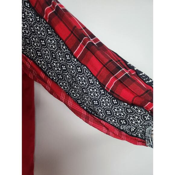 John Mark sweater womens L contrasting balloon sleeves art to wear Careerwear - Picture 2 of 9